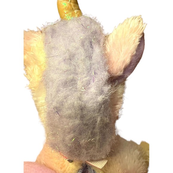 Vtg Girls Unicorn Plush Purse Bag Stuffed Animal Purple Multicolored P3 - Picture 6 of 7